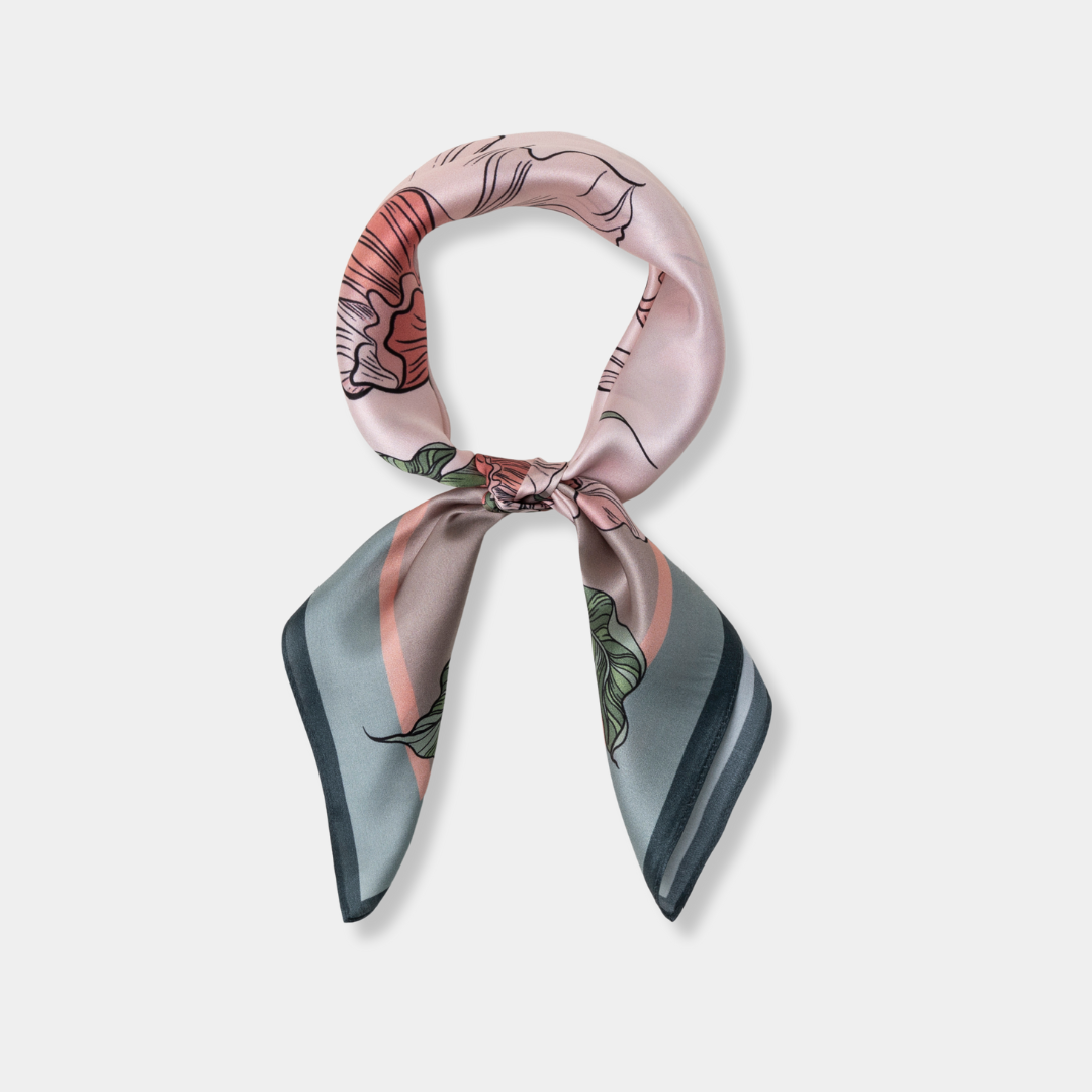 Medium silk scarf - Blossom NO.31