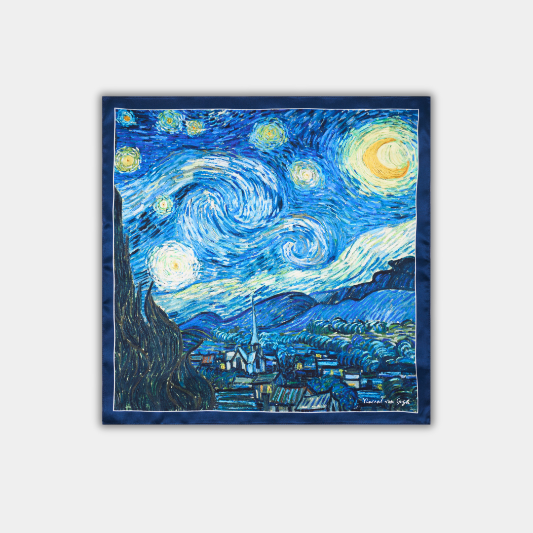 Small silk scarf - The Starry Night