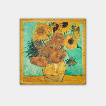 Small silk scarf - Sunflowers