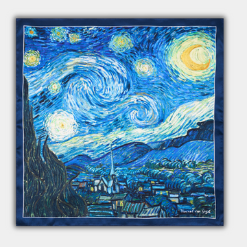 Large silk scarf - The Starry Night