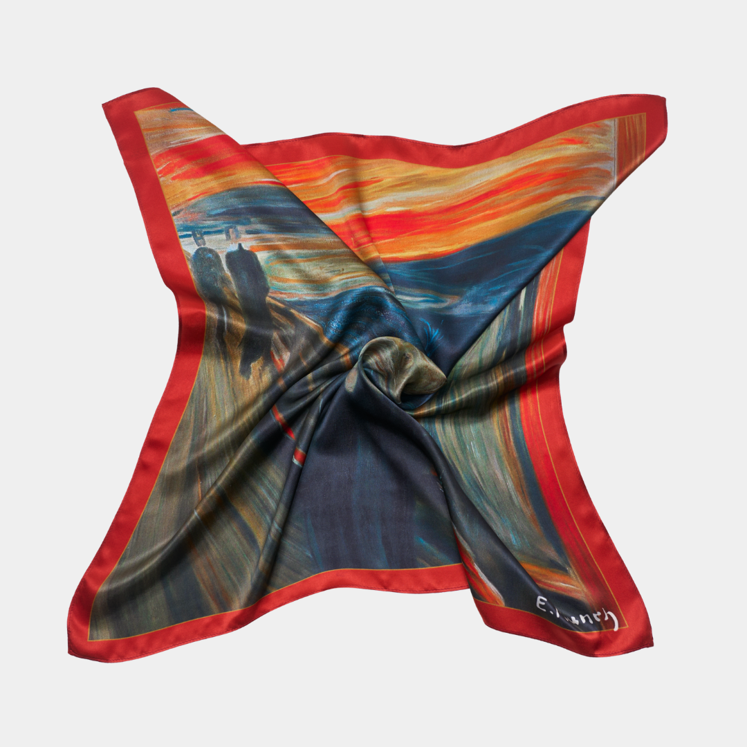 Medium silk scarf - The Scream