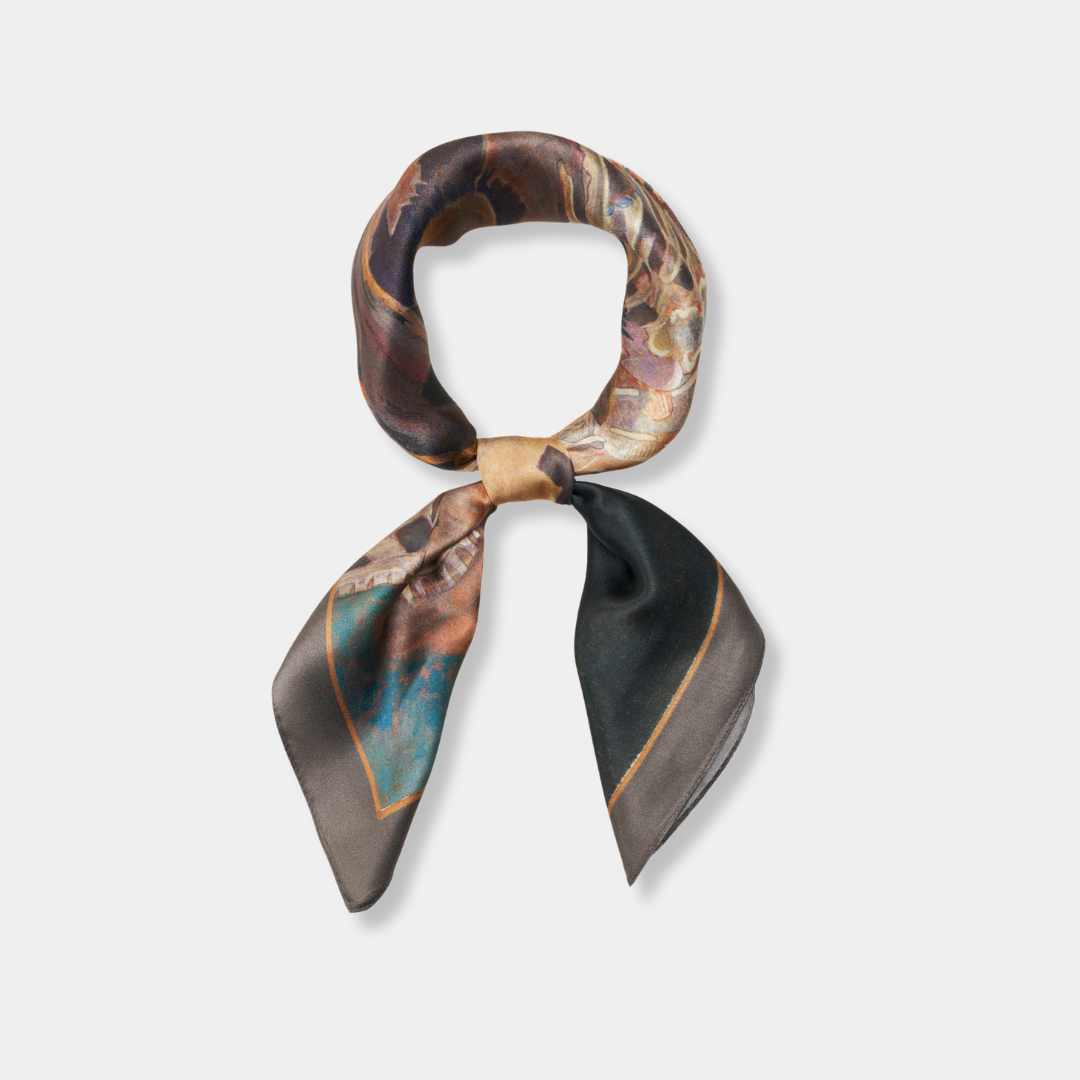 Medium silk scarf - The Knight Prelude