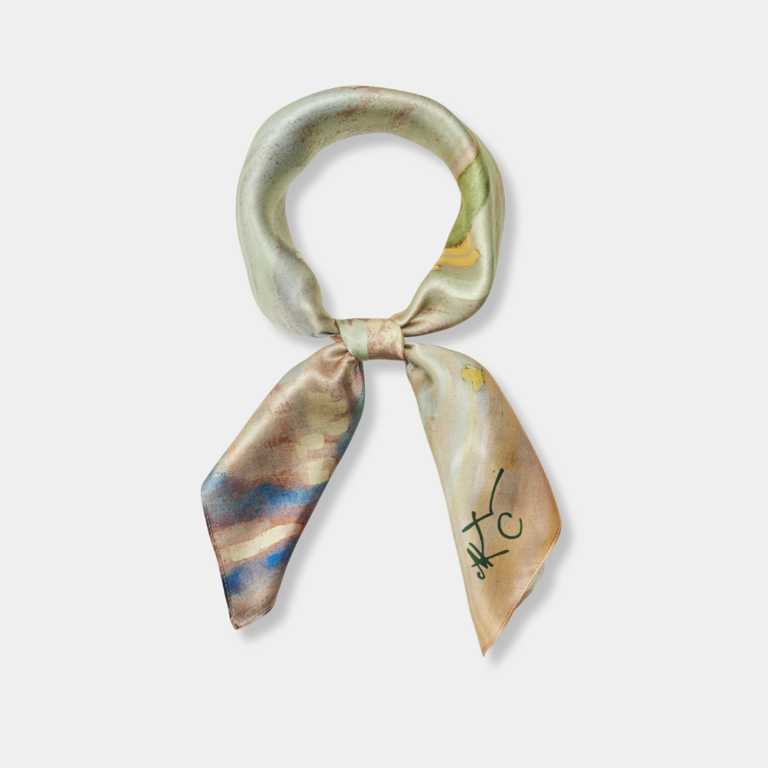 Medium silk scarf - Angels (Paradise)