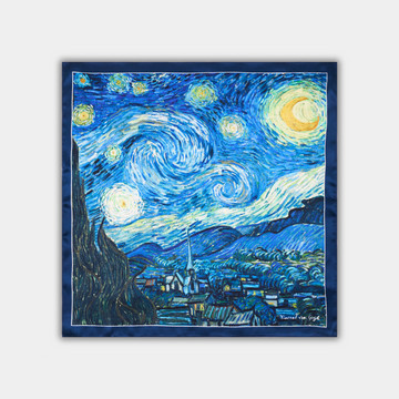 Medium silk scarf - The Starry Night