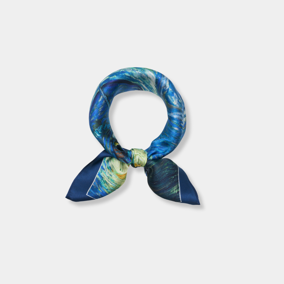 Small silk scarf - The Starry Night