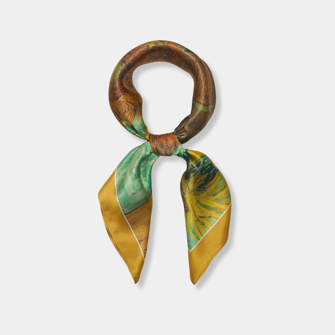 Medium silk scarf - Sunflowers