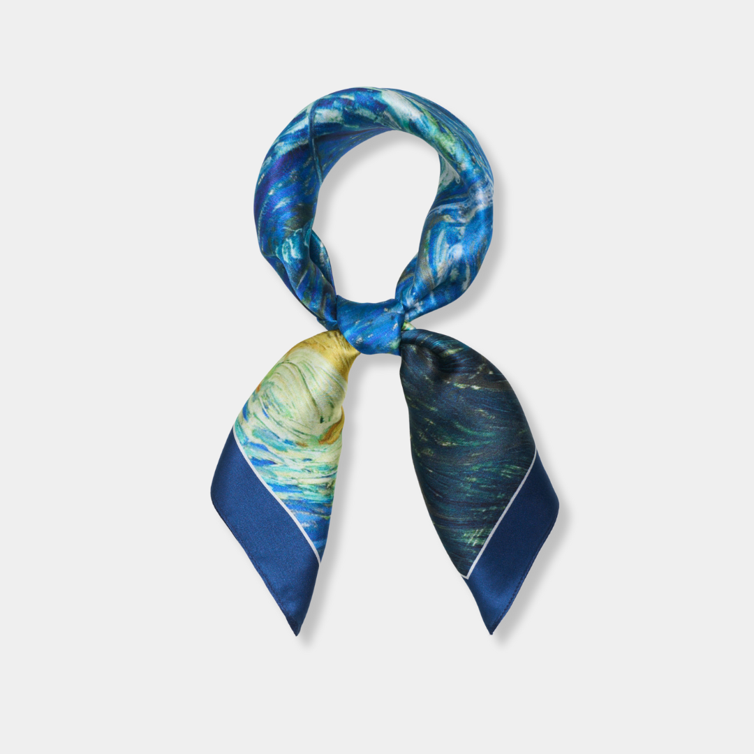 Medium silk scarf - The Starry Night