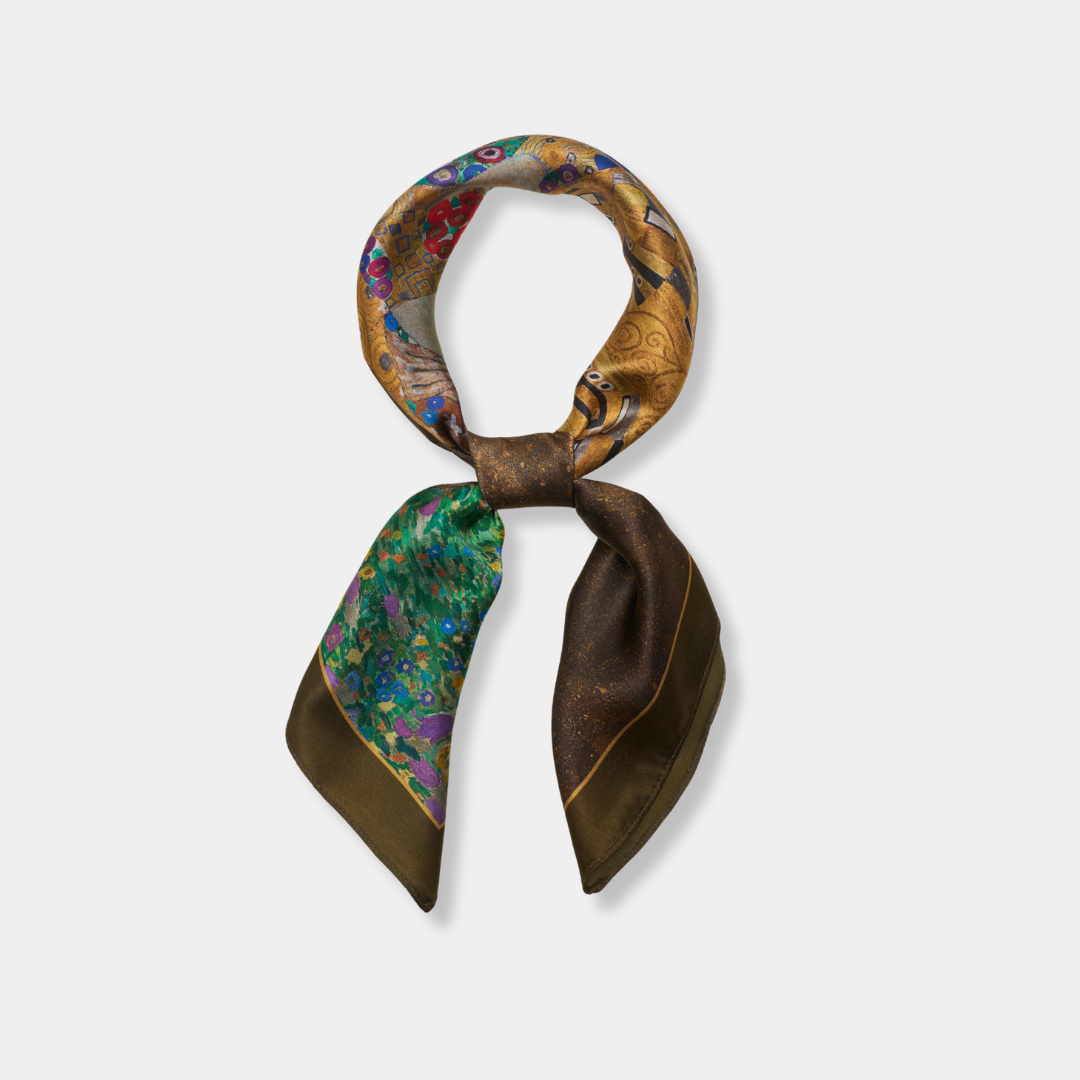 Medium silk scarf - The Kiss