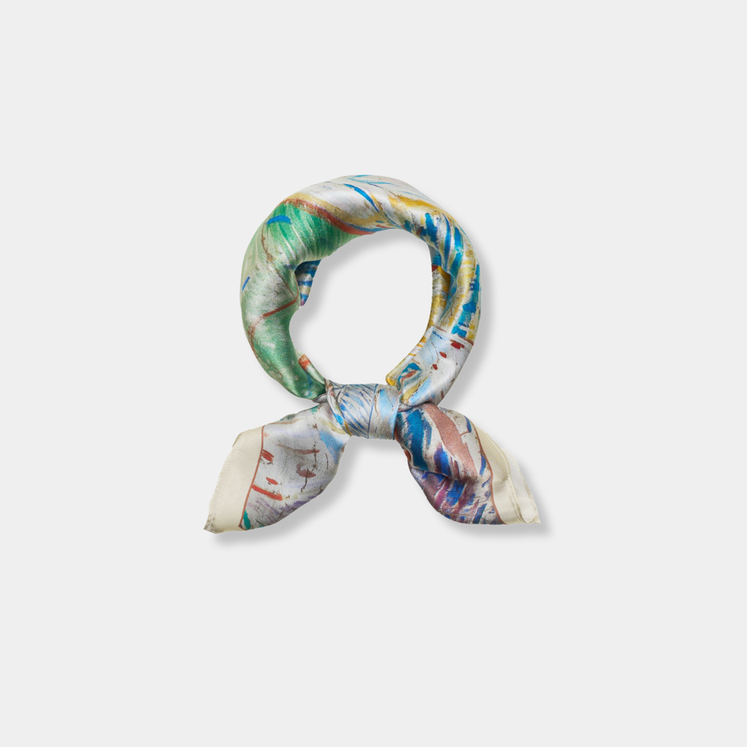 Small silk scarf - The Sun