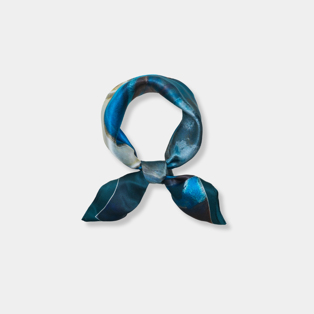 Small silk scarf - Summer Night