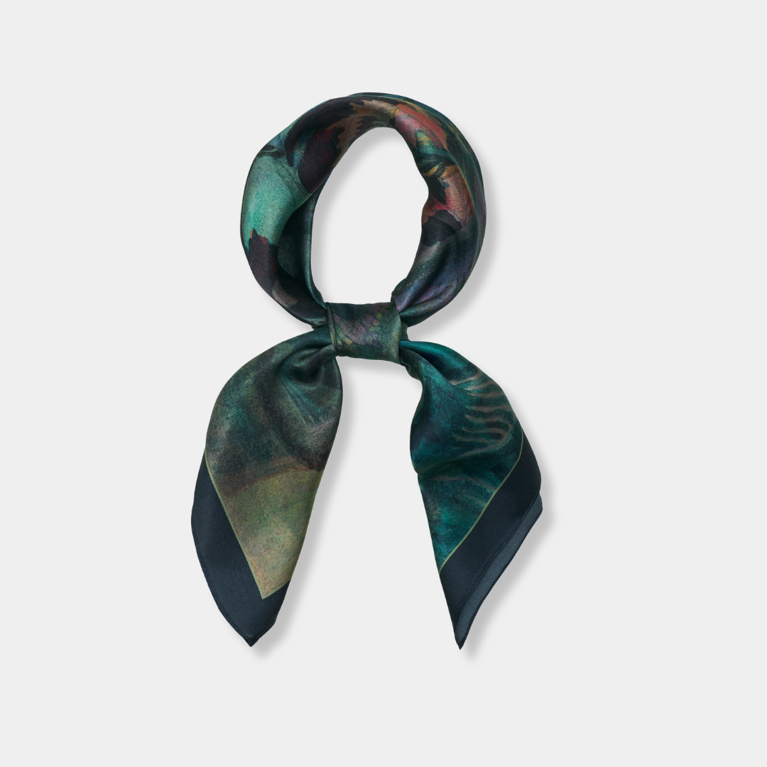 Medium silk scarf - Fantasy